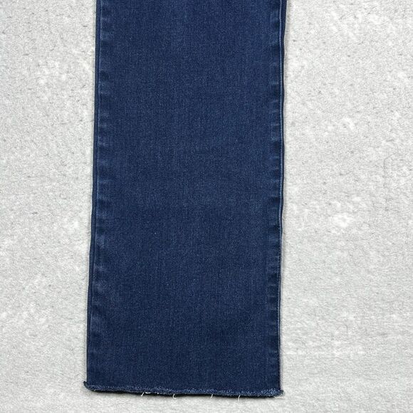 Betabrand Jeans Womens Size Medium Blue Straight Stretch Pull On Dark Wash - Picture 4 of 12